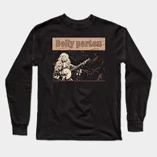 Dolly parton // Brown vintage Long Sleeve T-Shirt